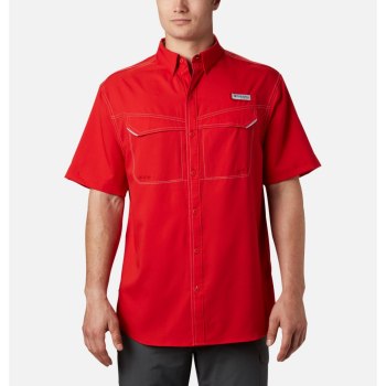 Columbia Overhemd Heren, PFG Low Drag Offshore Short Sleeve Rood, 48MEIYPNF